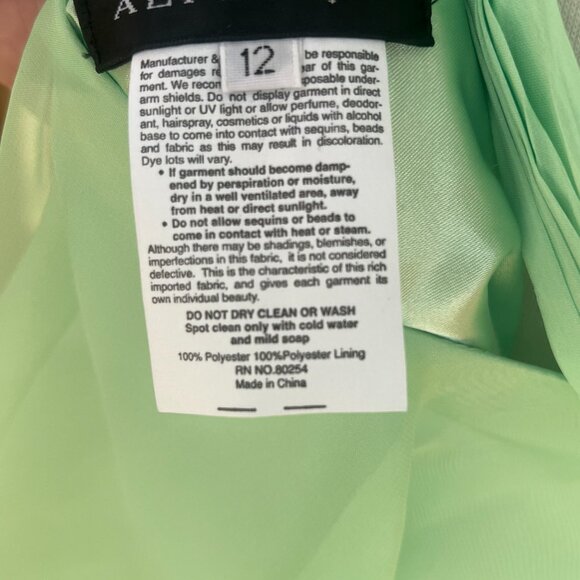 AlyceParis Mint Green Party dress size 12 - Picture 11 of 16